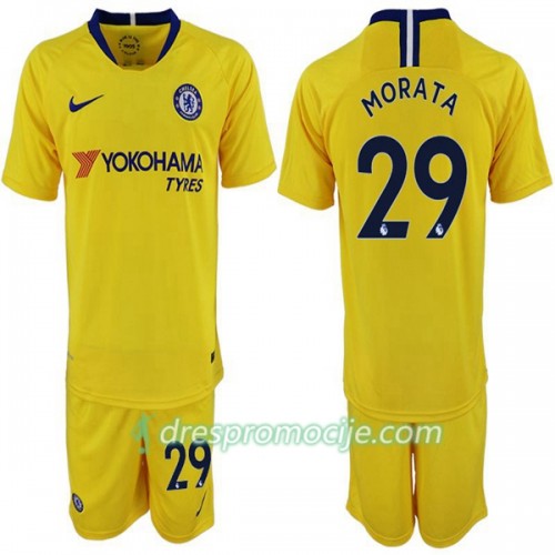 Chelsea Dres Alvaro Morata 29 Dječji Gostujući 2018/19 Kratkih Rukava Chelsea Dres Alvaro Morata 29 Dječji Gostujući 2018/19 Kratkih Rukava